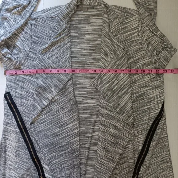 KATE & MALLORY OPEN FRONT LIGHTWEIGHT CARDIGAN - Picture 11 of 13